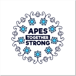 Apes Together Strong Diamond Posters and Art